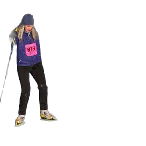 staff, jacket, two, skiers transparent PNG cut-out