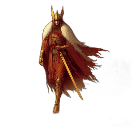 crown, dragon, staff, sword transparent PNG cut-out