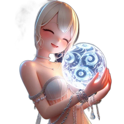 dress, jewelry, mask, staff transparent PNG cut-out