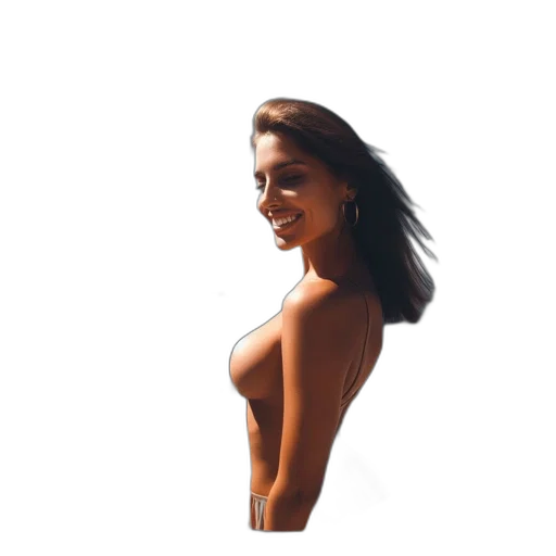 dress, jewelry, face, hair transparent PNG cut-out