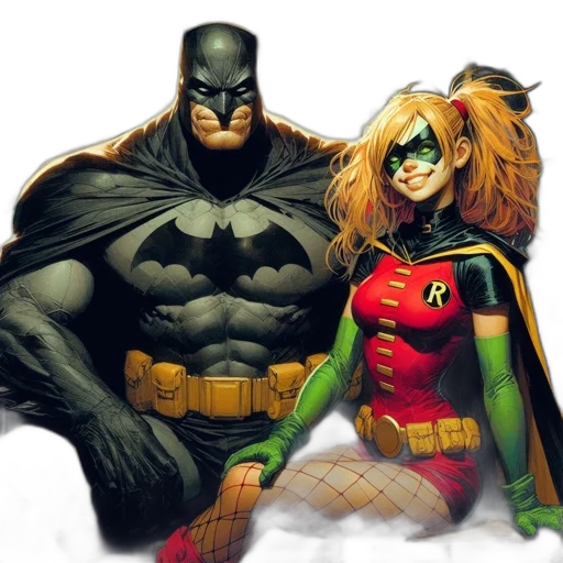 comic book art, concept art, fantasy art, watercolor transparent PNG cut-out