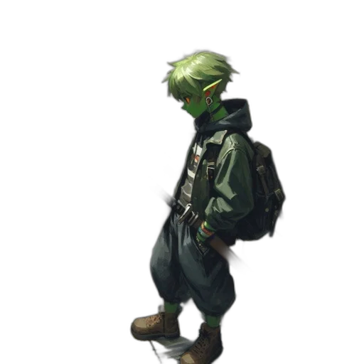 jacket, staff, mask, hat transparent PNG cut-out