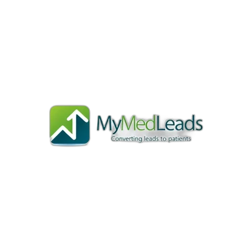 stylized, logo, mymedleads, green transparent PNG cut-out