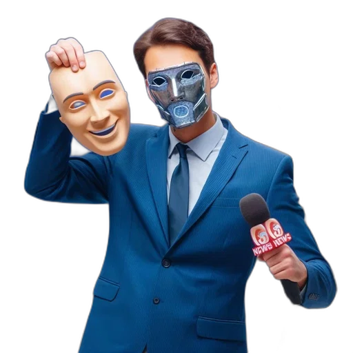 mask, face, cartoon, man transparent PNG cut-out