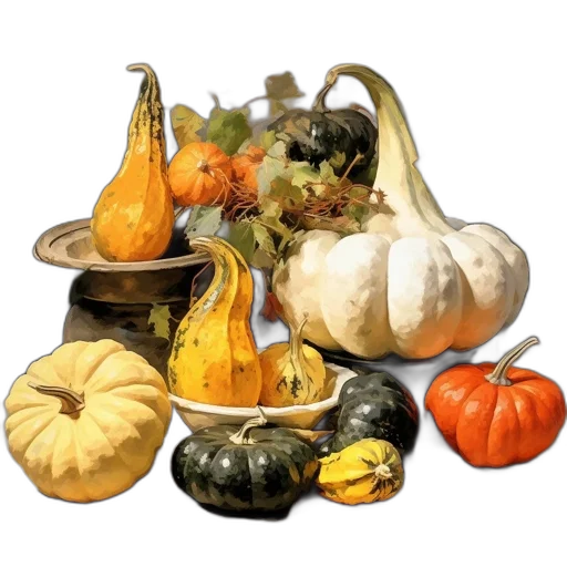 food, photorealistic, oil painting, monochrome transparent PNG cut-out