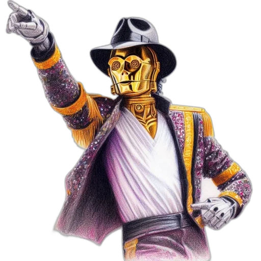 robot, jacket, staff, mask transparent PNG cut-out