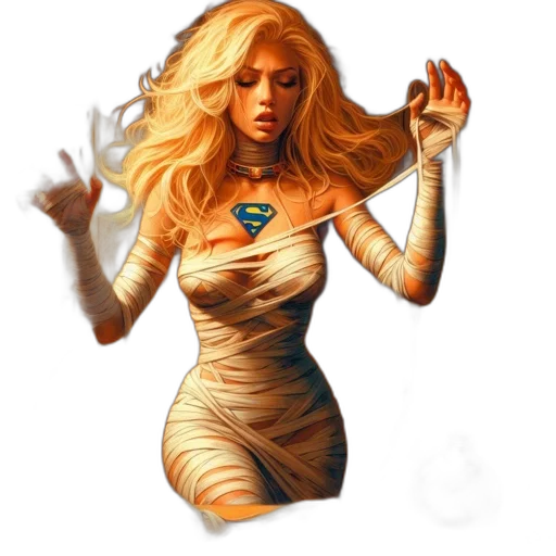 dress, fantasy art, comic book art, concept art transparent PNG cut-out