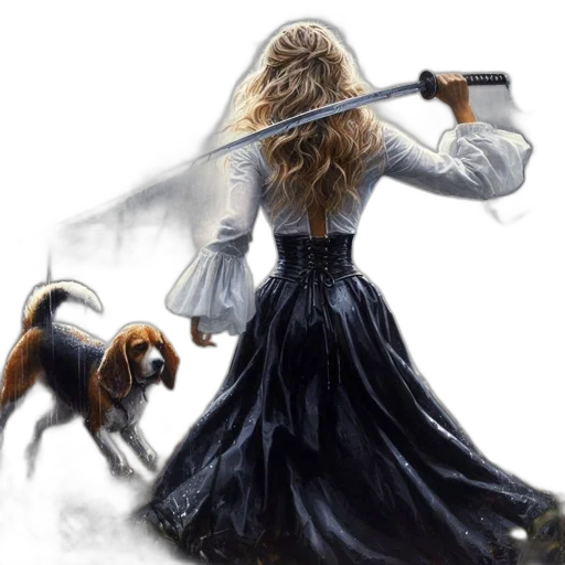 staff, hair, concept art, fantasy art transparent PNG cut-out