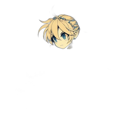 crown, staff, hair, dragon transparent PNG cut-out