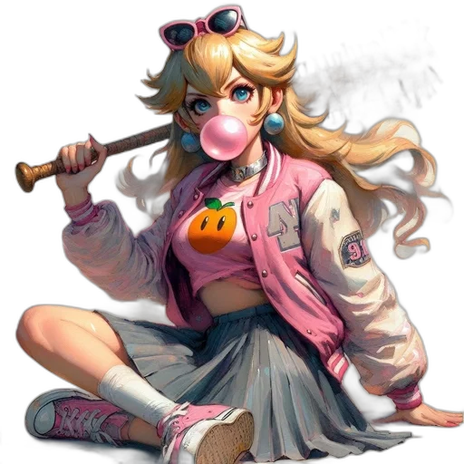 weapon, staff, mask, vaporwave transparent PNG cut-out
