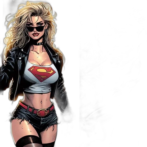 comic book art, concept art, cartoon, photorealistic transparent PNG cut-out