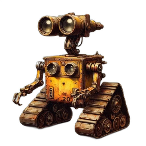 robot, weapon, staff, concept art transparent PNG cut-out