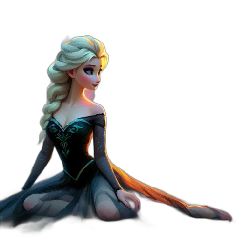 dress, concept art, fantasy art, 3d render transparent PNG cut-out