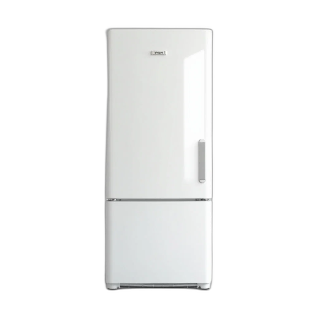robot, 3d render, white, refrigerator transparent PNG cut-out