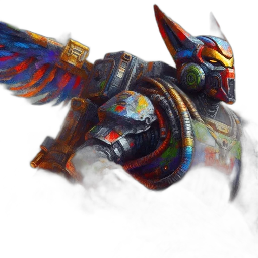 dragon, weapon, robot, sword transparent PNG cut-out
