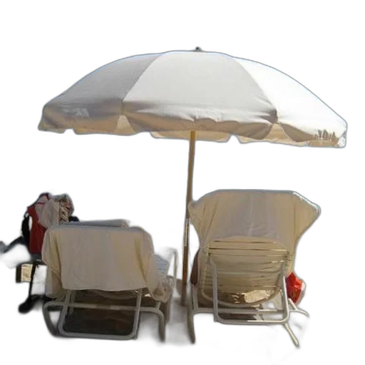 umbrella, furniture, 3d render, photorealistic transparent PNG cut-out