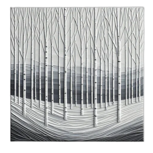 tree, forest, fog, snow transparent PNG cut-out