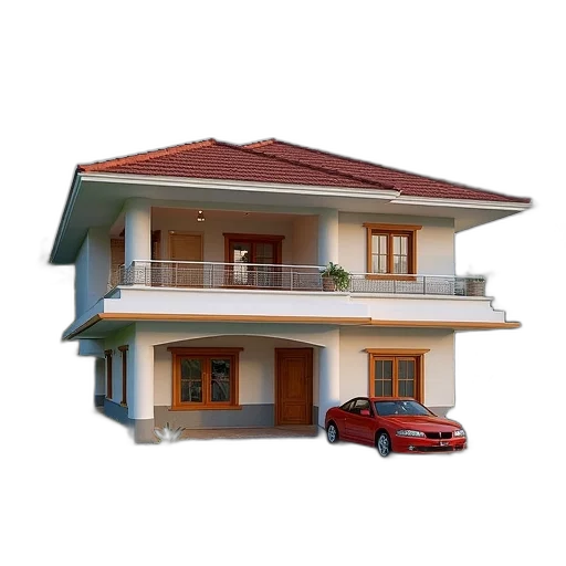 building, car, furniture, 3d render transparent PNG cut-out