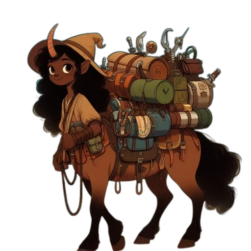hat, animal, staff, weapon transparent PNG cut-out