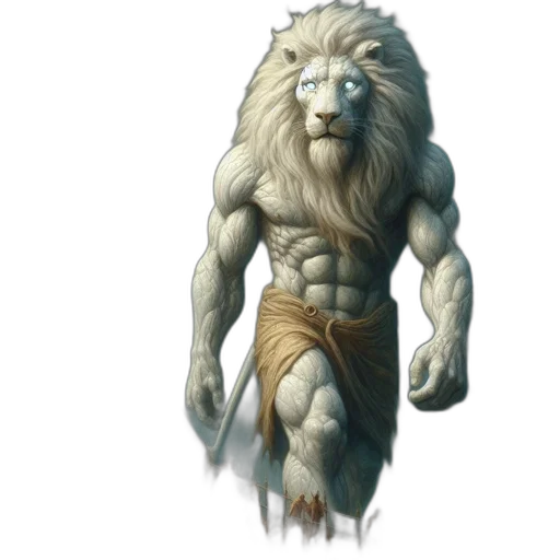creature, animal, staff, fantasy art transparent PNG cut-out