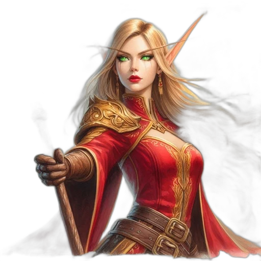 staff, fantasy art, concept art, comic book art transparent PNG cut-out