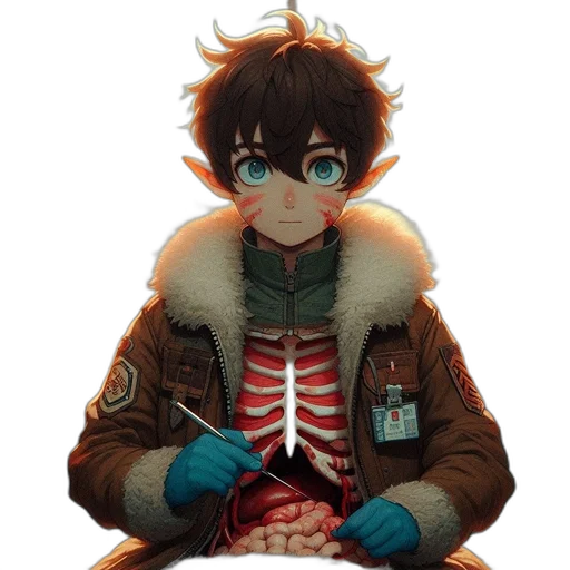 jacket, creature, mask, face transparent PNG cut-out