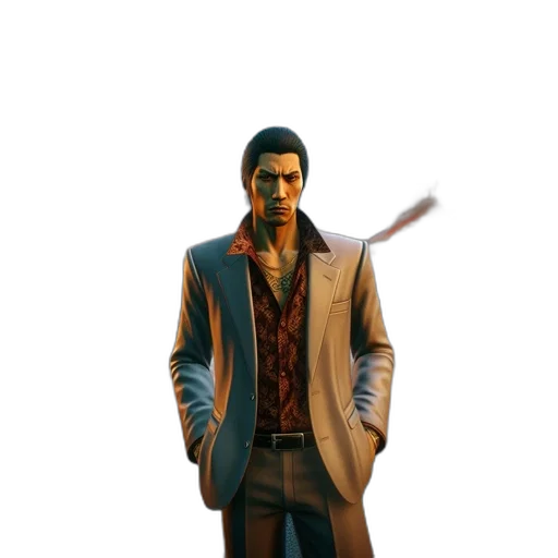 jacket, staff, weapon, sword transparent PNG cut-out