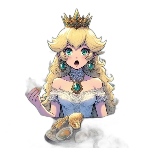 crown, jewelry, dress, staff transparent PNG cut-out