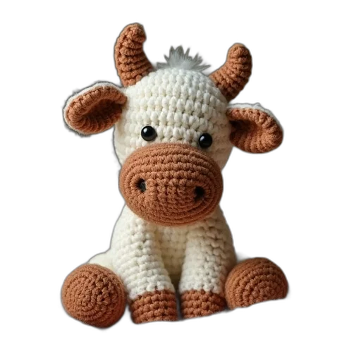 animal, creature, 3d render, crochet transparent PNG cut-out