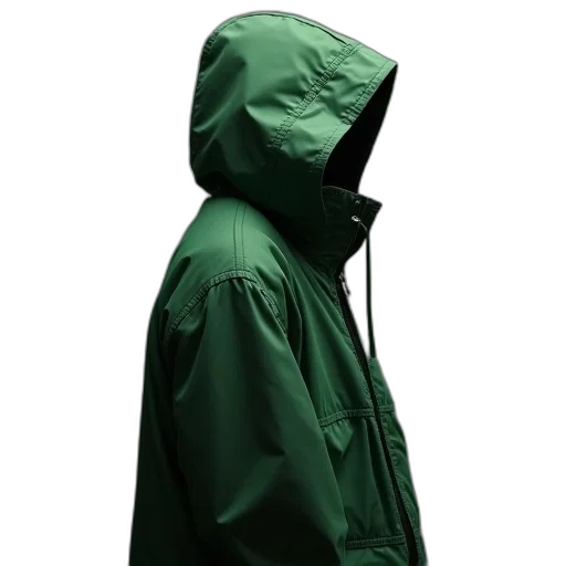 jacket, umbrella, staff, face transparent PNG cut-out