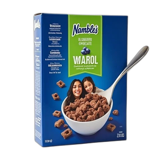 food, blue, box, namble transparent PNG cut-out