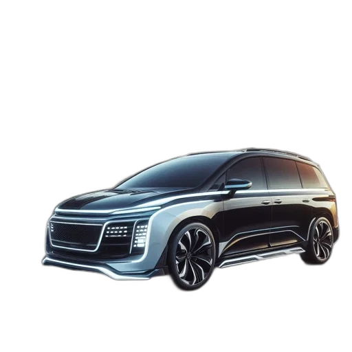 car, concept art, 3d render, photorealistic transparent PNG cut-out