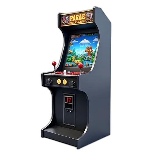 3d render, pixel art, modern, arcade transparent PNG cut-out