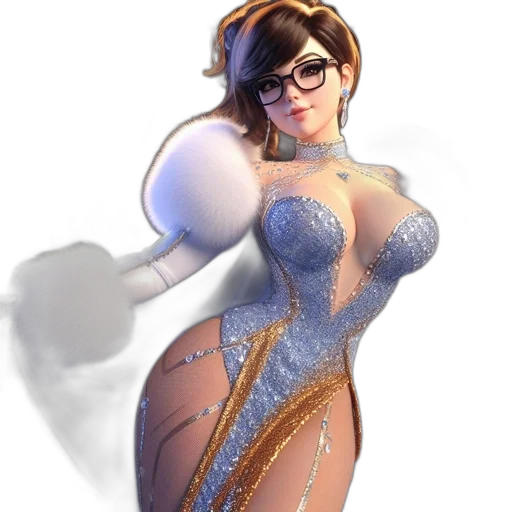 dress, staff, robot, concept art transparent PNG cut-out