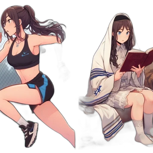 anime, concept art, pixel art, fantasy art transparent PNG cut-out