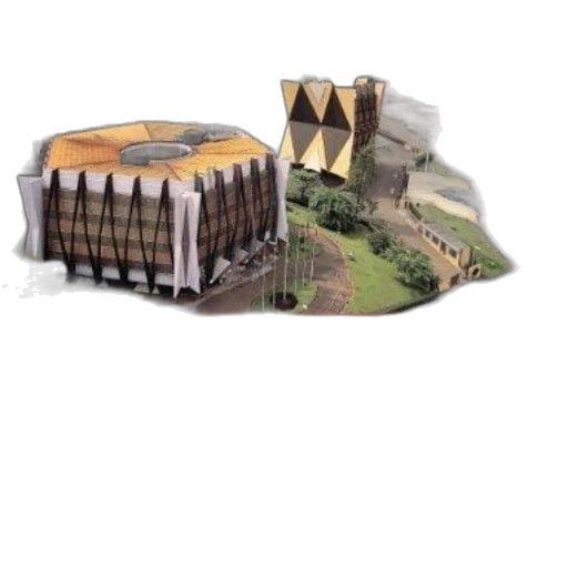 building, 3d render, concept art, photorealistic transparent PNG cut-out