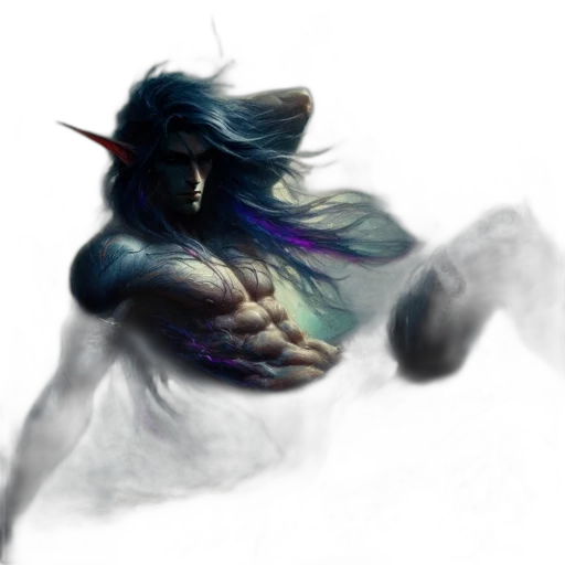 dragon, creature, hair, mask transparent PNG cut-out