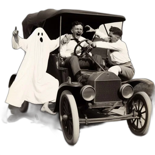 car, mask, early, 20th-century transparent PNG cut-out