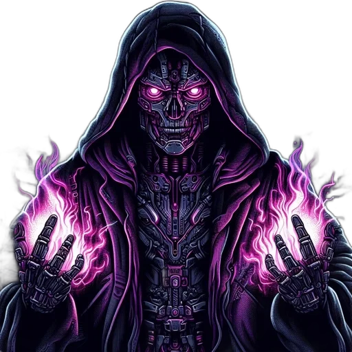 jacket, mask, staff, face transparent PNG cut-out