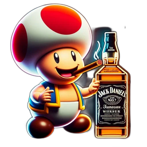bottle, hat, weapon, pixel art transparent PNG cut-out