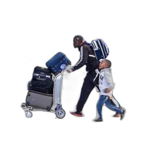 staff, photorealistic, man, child transparent PNG cut-out