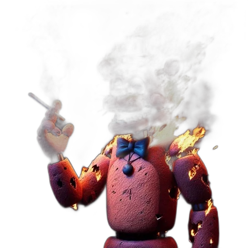 robot, jacket, mask, staff transparent PNG cut-out