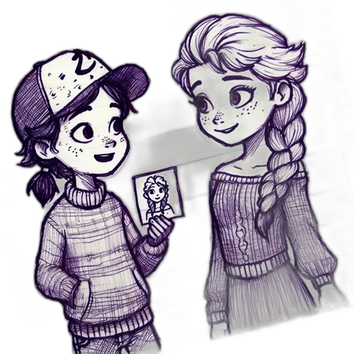 concept art, cartoon, pencil sketch, comic book art transparent PNG cut-out