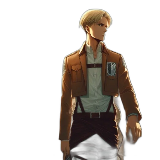 jacket, staff, creature, weapon transparent PNG cut-out