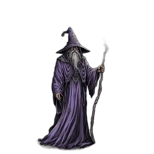 staff, hat, creature, concept art transparent PNG cut-out