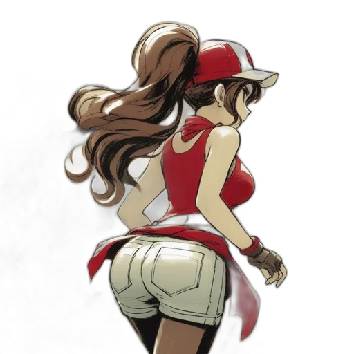 hat, staff, dress, concept art transparent PNG cut-out