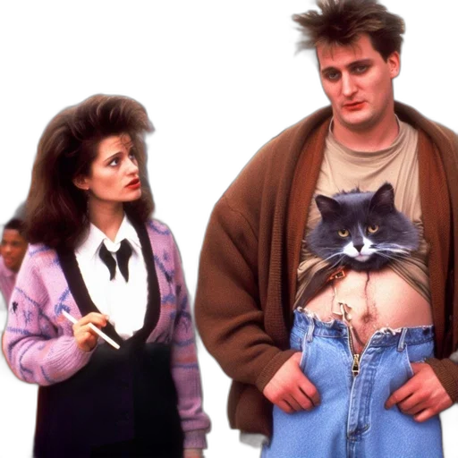 jacket, vaporwave, concept art, fog transparent PNG cut-out