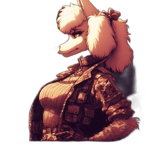 jacket, animal, dress, staff transparent PNG cut-out