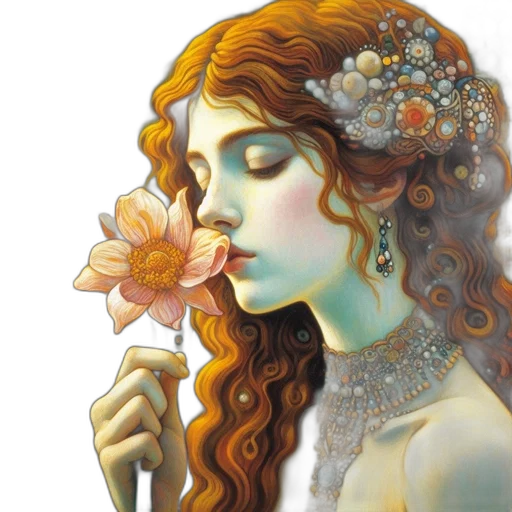 jewelry, crown, fantasy art, oil painting transparent PNG cut-out
