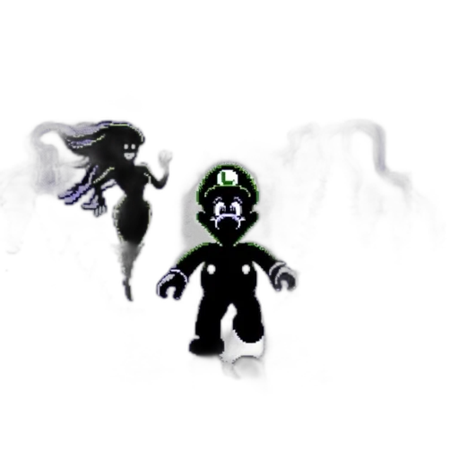 creature, mask, concept art, pixel art transparent PNG cut-out